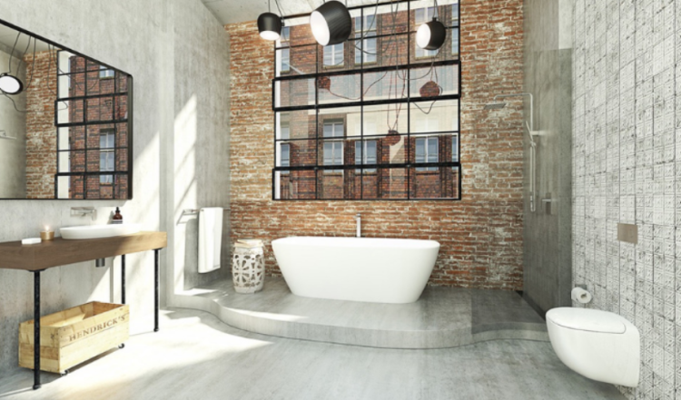 salle de bain style industriel