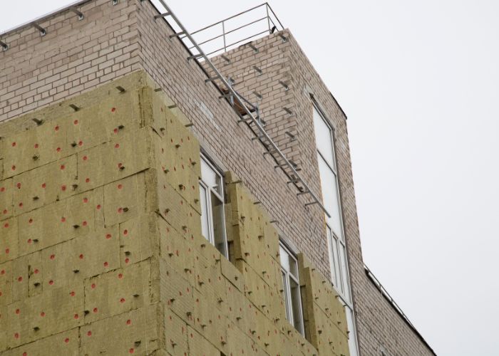 isolation thermique par l'exterieur sur un batiment