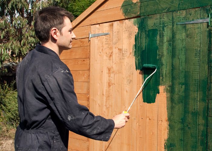 repeindre un abri de jardin ketter