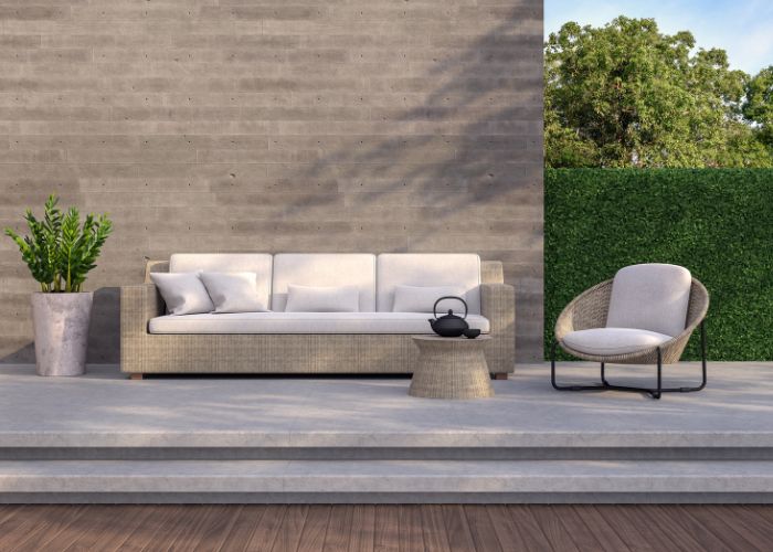 avantages terrasse beton lisse