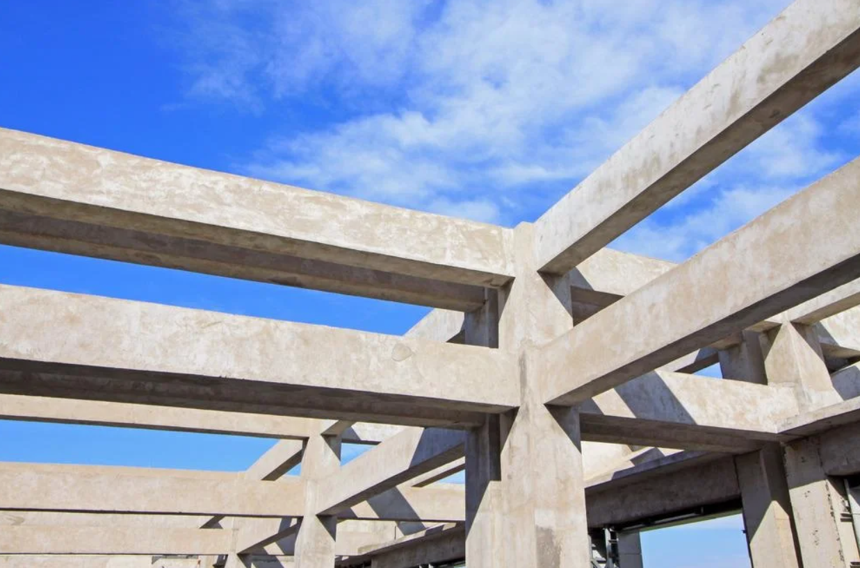 poutrelle béton assemblées