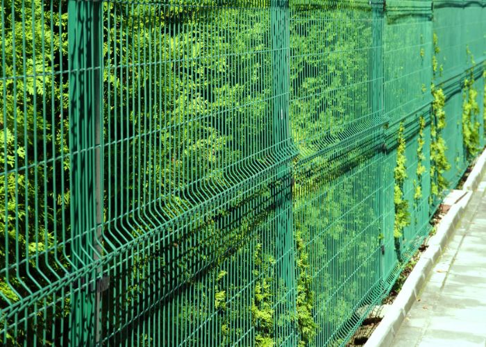 grillage en bordure de propriété