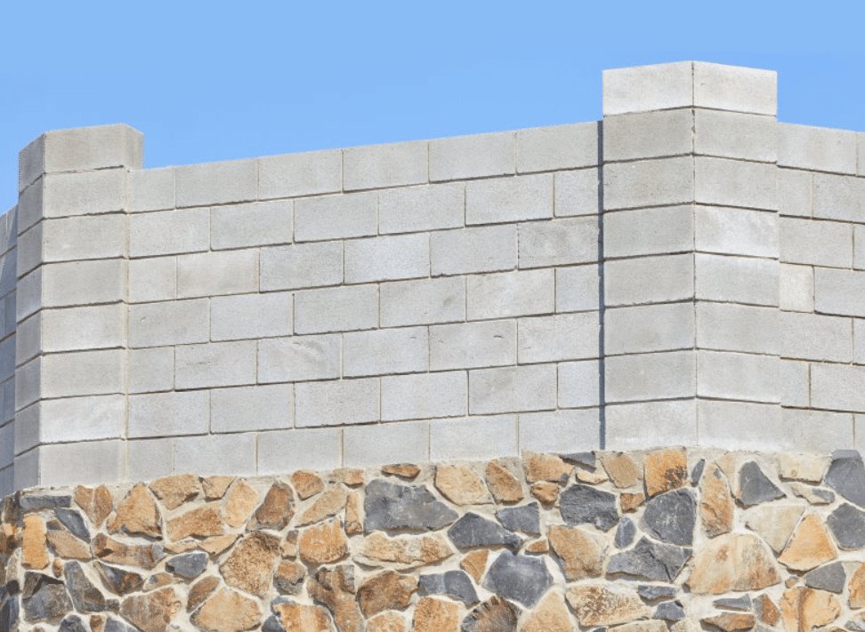 mur de cloture en parpaing