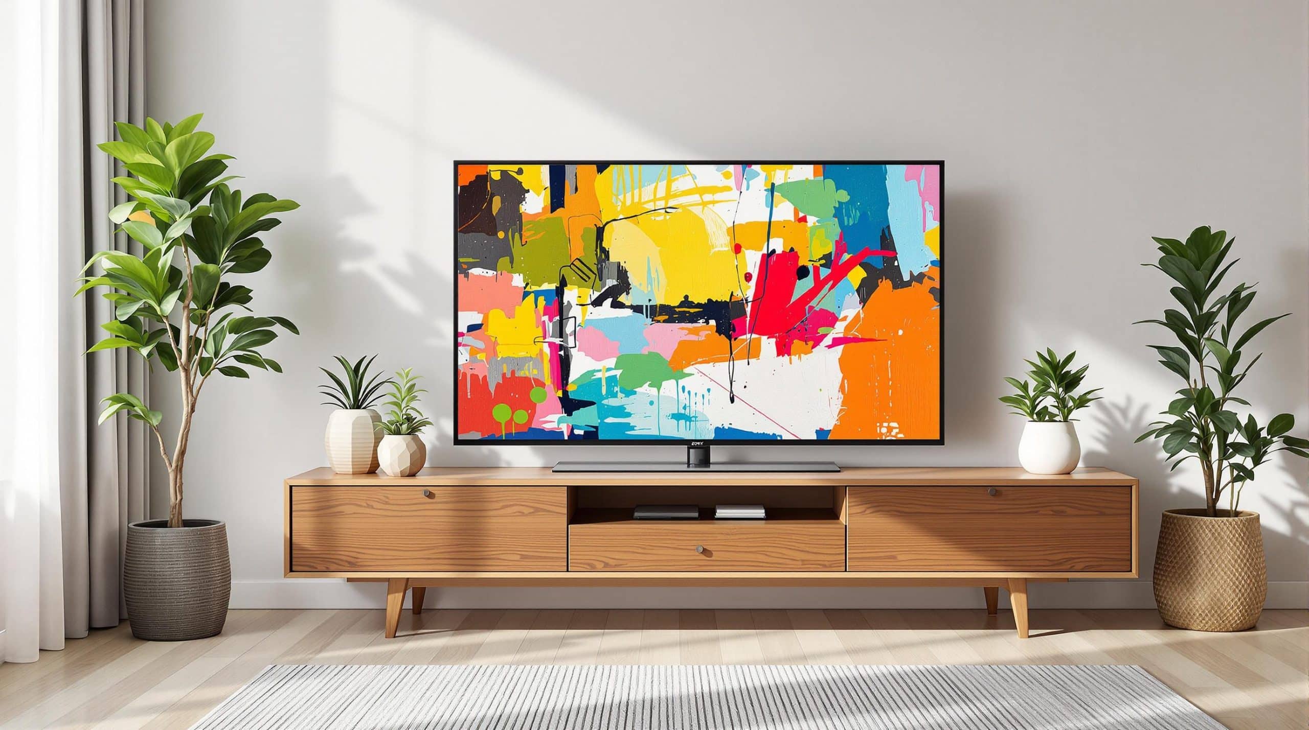 meuble tv bois massif
