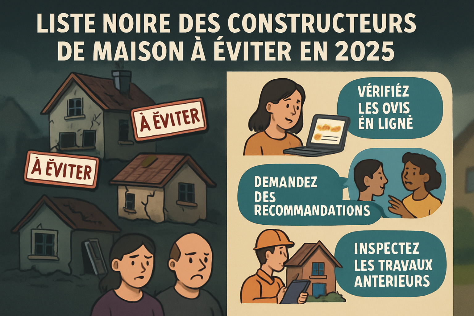 découvrez notre liste noire des constructeurs de maison à éviter en 2025. obtenez des conseils précieux pour choisir un constructeur fiable et éviter les mauvaises surprises lors de votre projet immobilier.