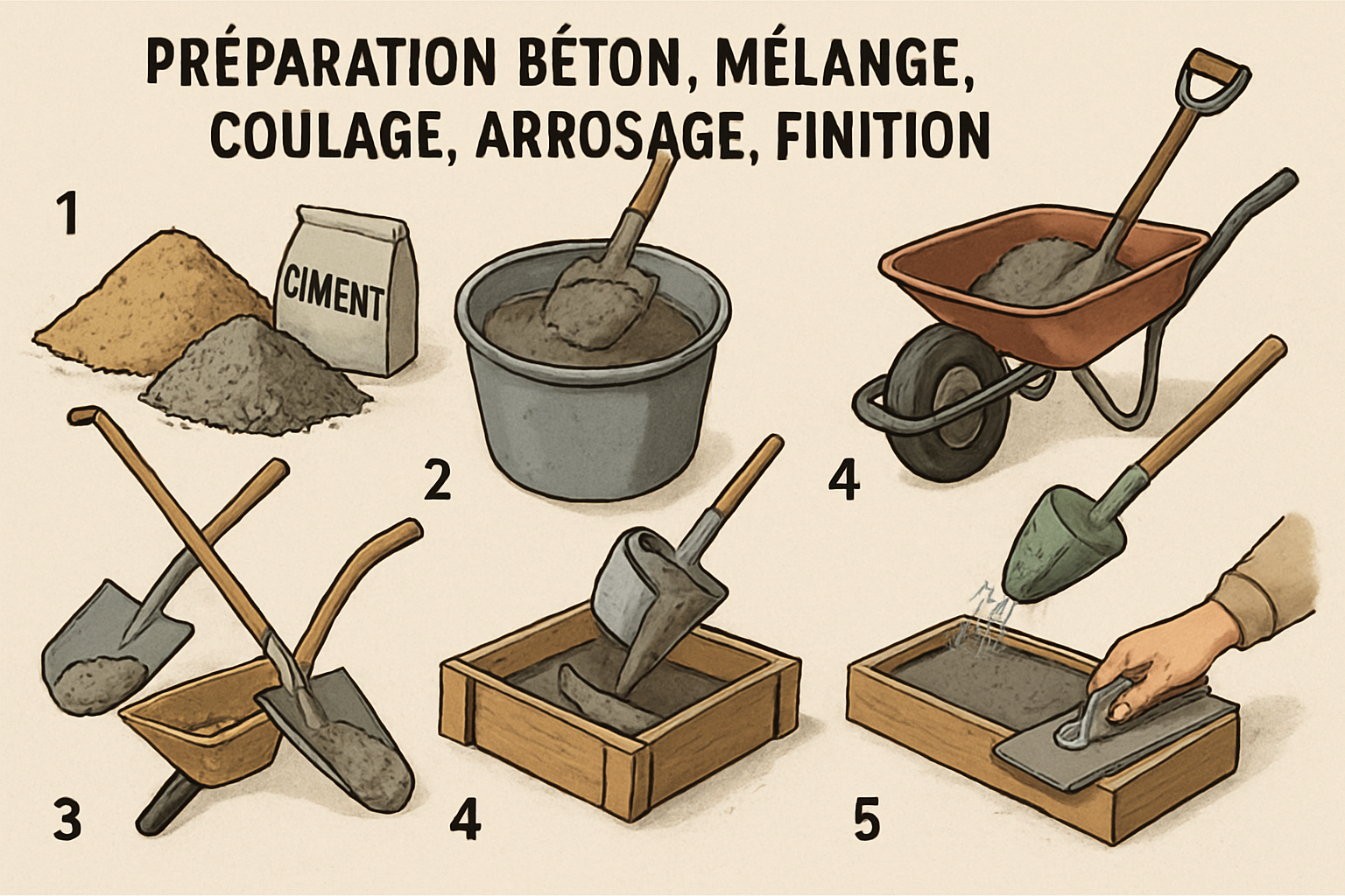 découvrez comment obtenir un béton sec parfait en seulement 5 étapes simples. suivez nos conseils pratiques pour maîtriser l'arrosage et garantir la durabilité de vos constructions. transformez votre projet de bétonnage avec facilité!