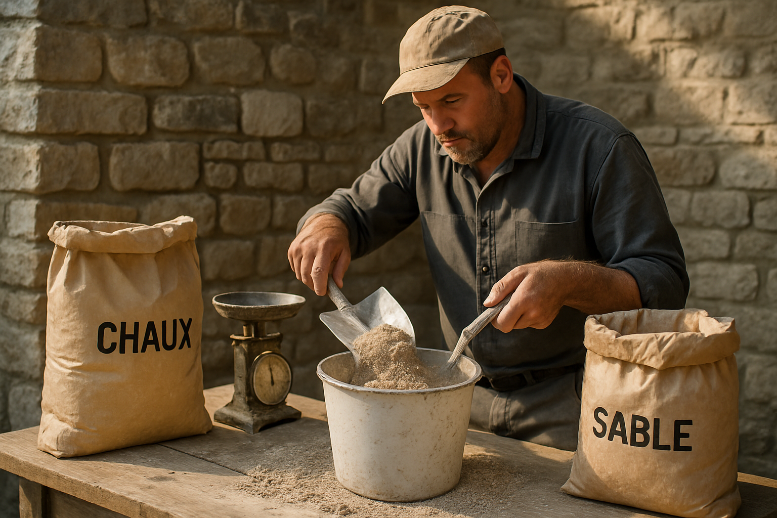 découvrez comment réaliser facilement le mélange idéal chaux-sable pour bâtir un mur en pierre solide. astuces de dosage précises garanties, recette rapide en 30 minutes et résultat professionnel sans erreurs !
