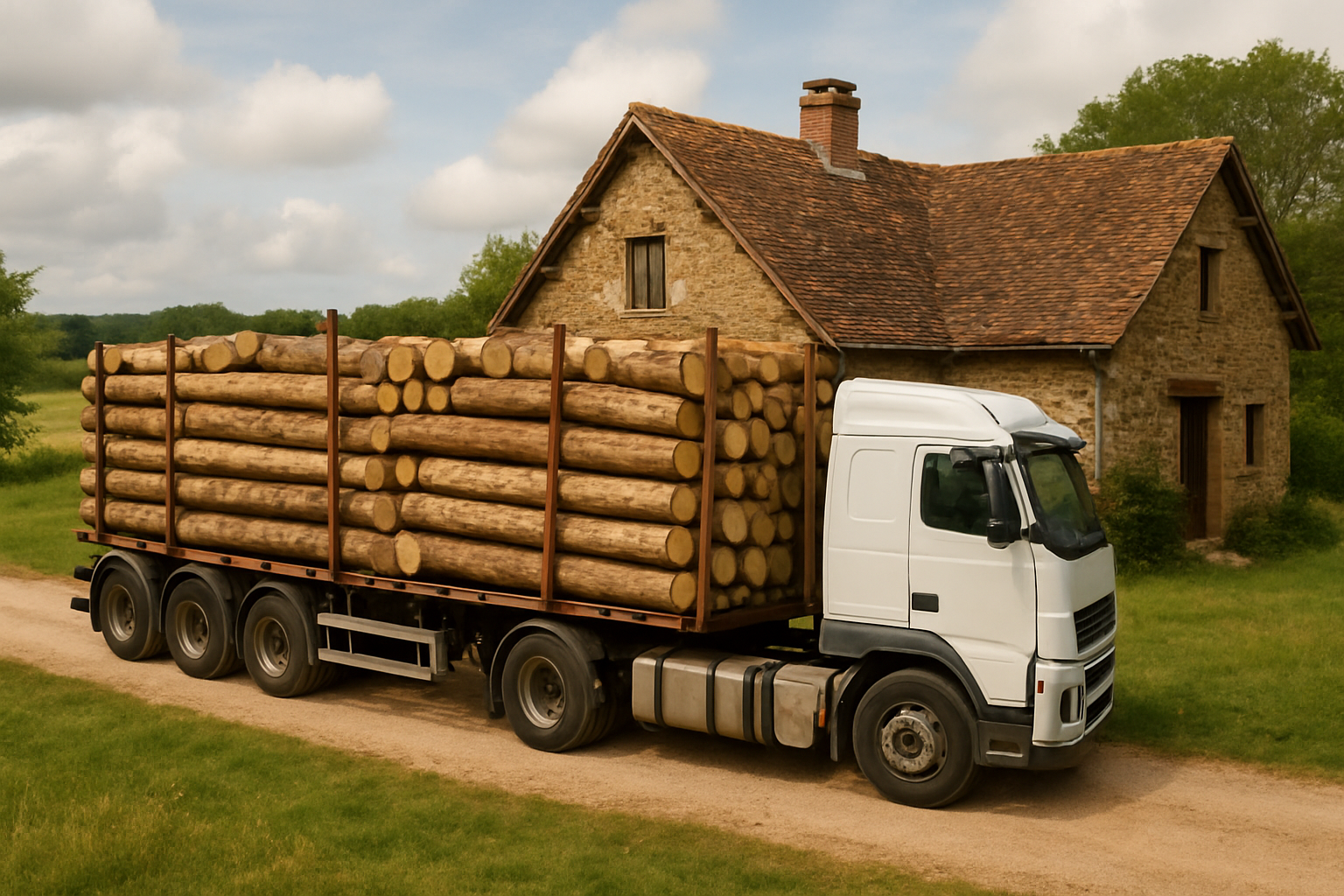 commandez dÚs maintenant votre semi-remorque de bois de chauffage en 2m et profitez d'une livraison rapide partout en 2025, au tarif annoncé sans aucun coût caché. simplicité, volume et confiance garanties !