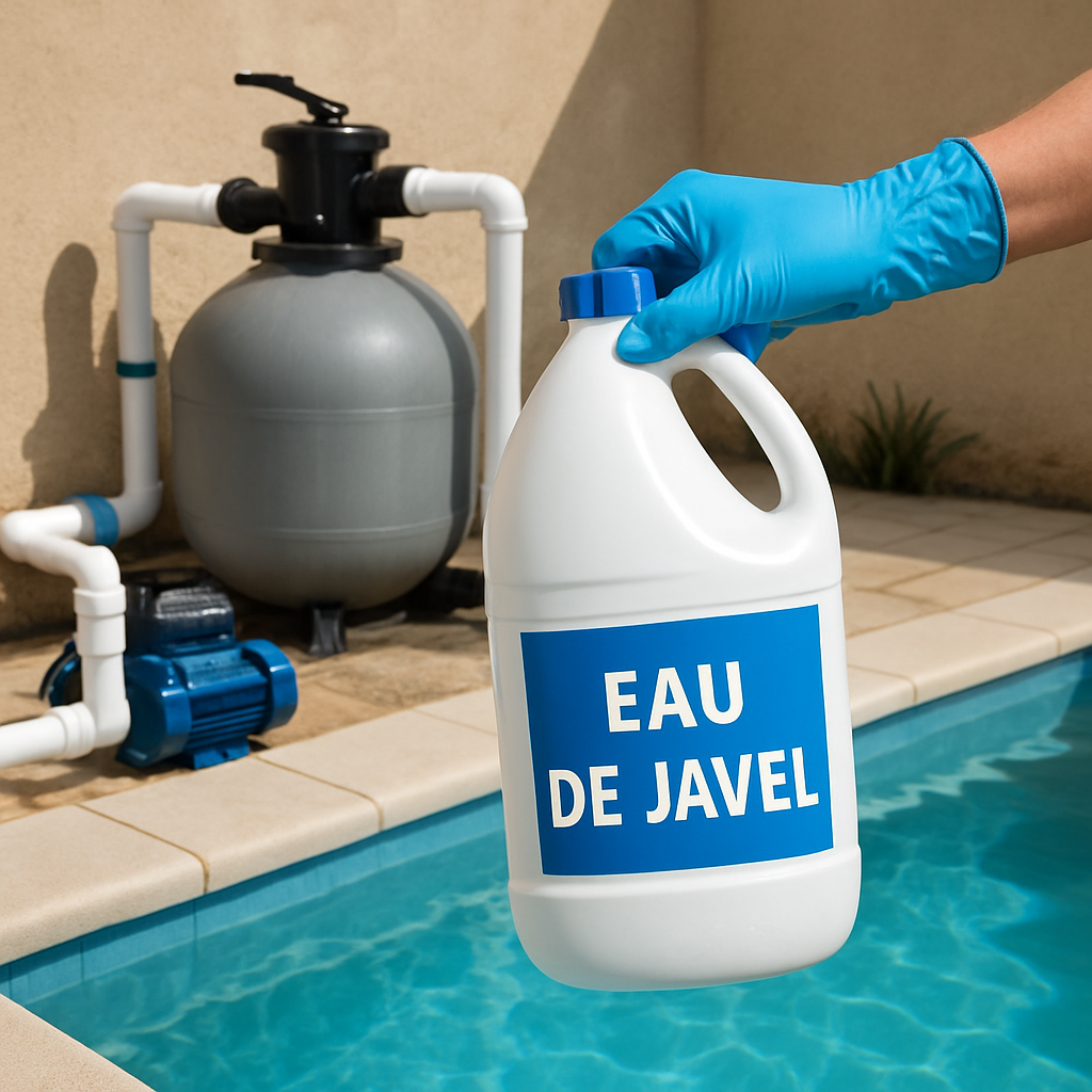 dĂ©couvrez comment dĂ©sinfecter rapidement lâeau de votre piscine en seulement 24h avec de la javel, sans recourir Ă des produits chimiques complexes. solution simple, efficace et Ă©conomique pour une eau propre toute la saison !