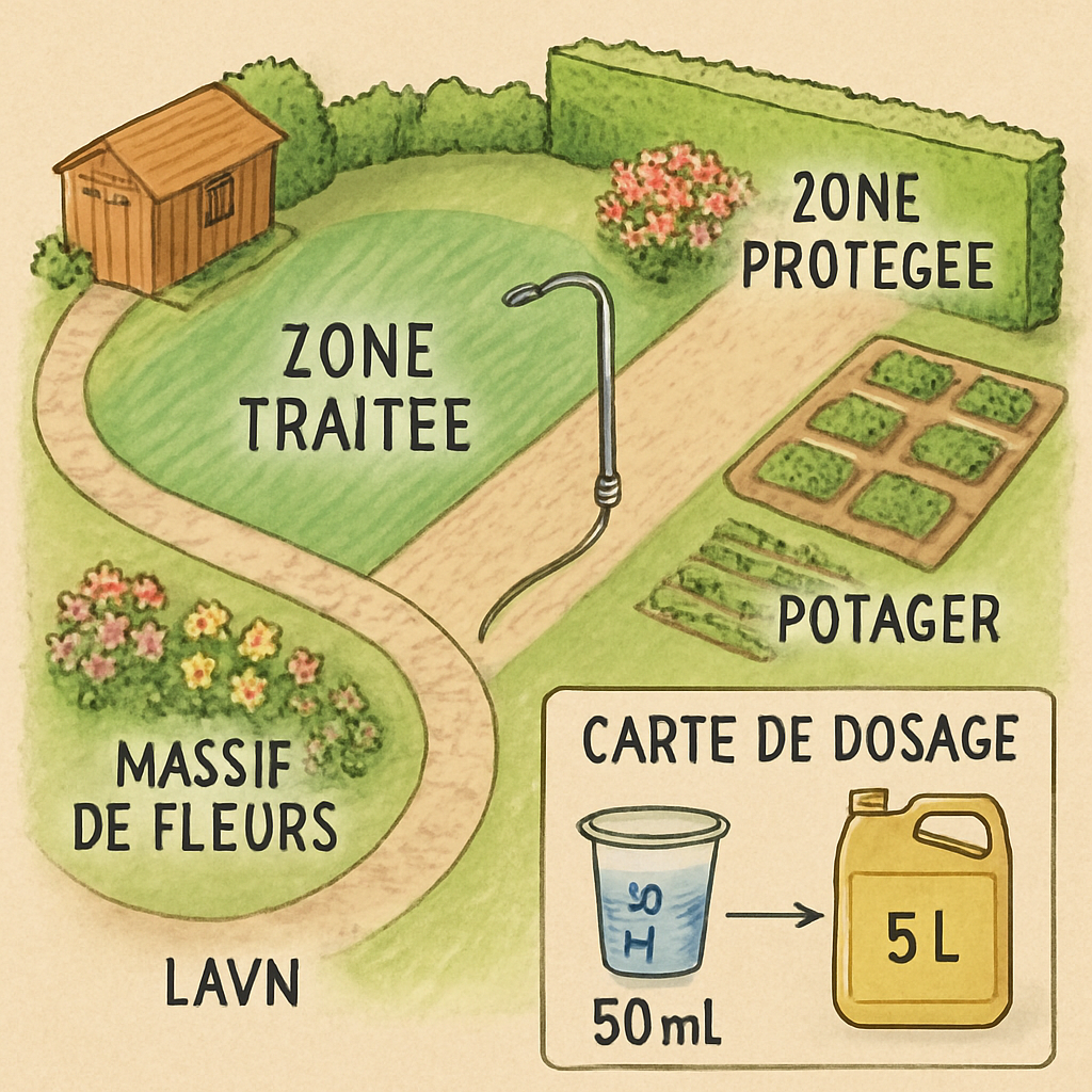 découvrez le dosage recommandé de roundup pour 5 litres d'eau afin d'obtenir une efficacité optimale contre les mauvaises herbes tout en respectant les précautions d'utilisation.