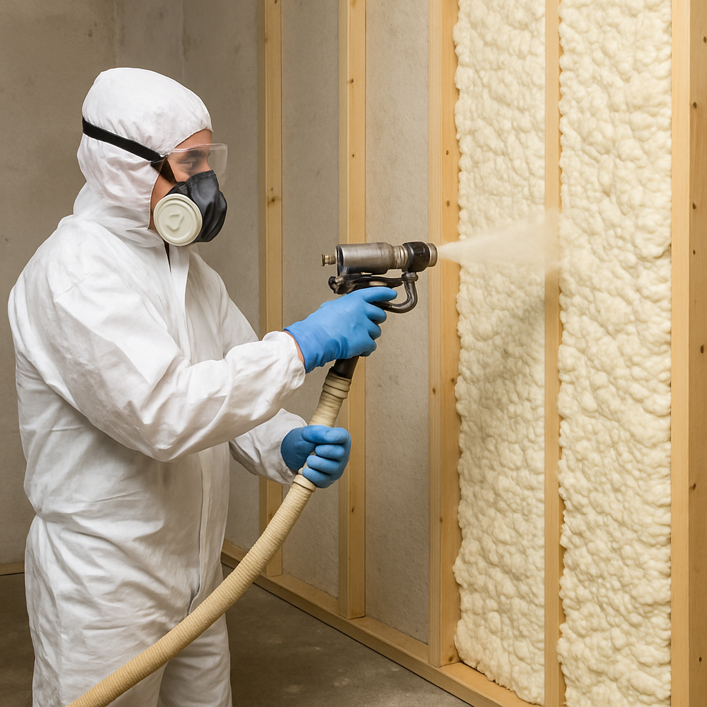 isolez facilement votre maison en un week-end grâce à la mousse polyuréthane projetée. aucune expérience ni professionnel nécessaire : une solution simple, rapide et efficace pour renforcer l’isolation de votre habitation.