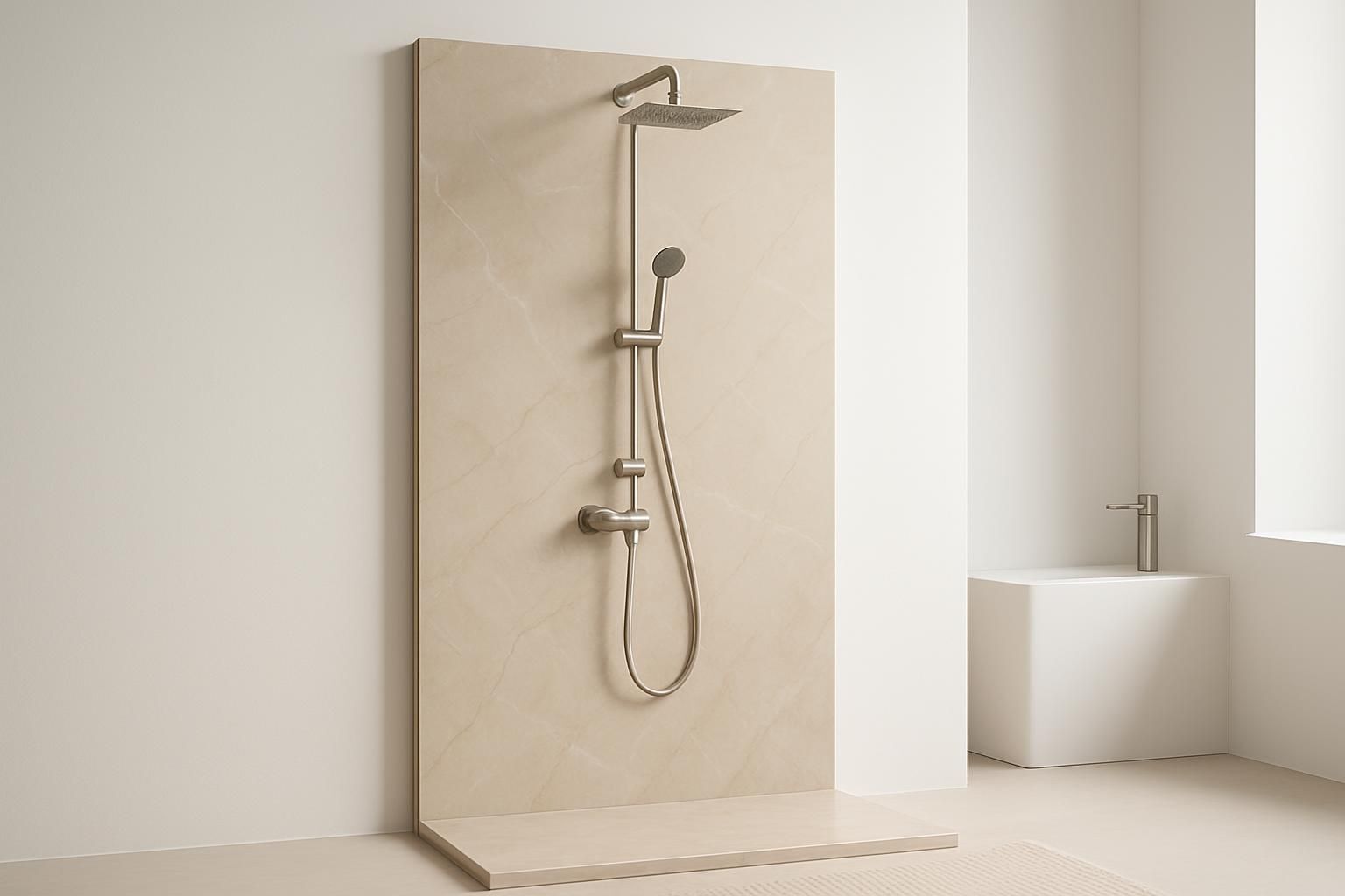 Découvrez notre panneau mural pour douche italienne, élégant et entièrement étanche, idéal pour sublimer votre salle de bain avec style et durabilité.