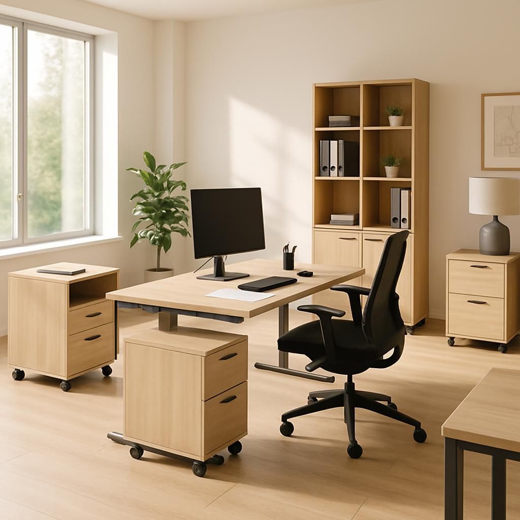 meuble à roulette bureau