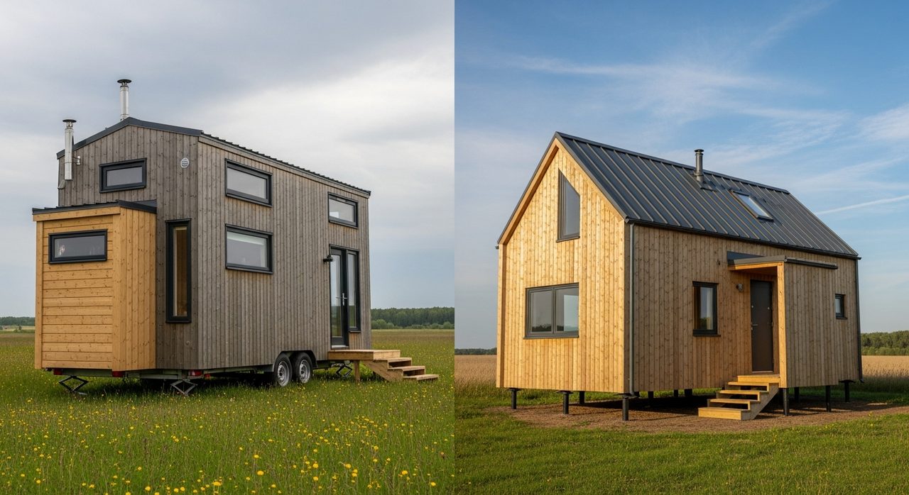 Comparaison tiny house et petite maison bois