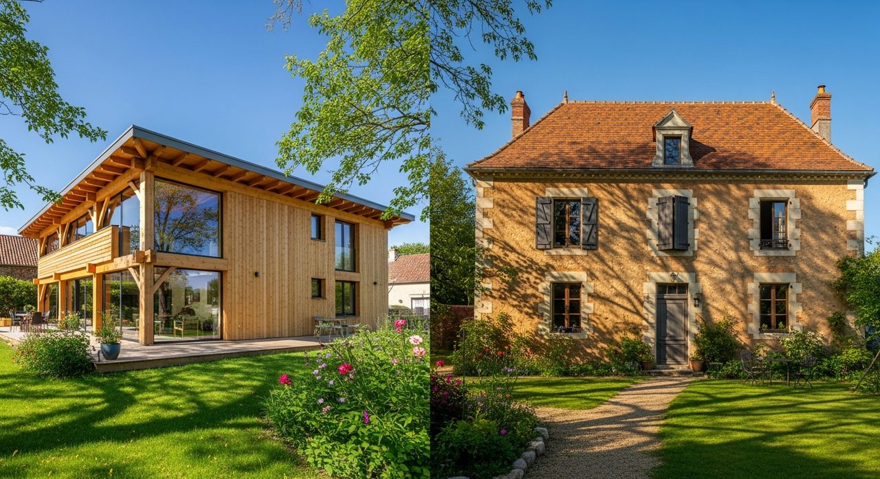 Maison bois vs maison traditionnelle : comparatif 2026