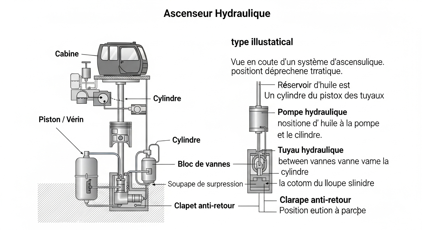 Comparatif sécurité ascenseur hydraulique vs électrique parachute