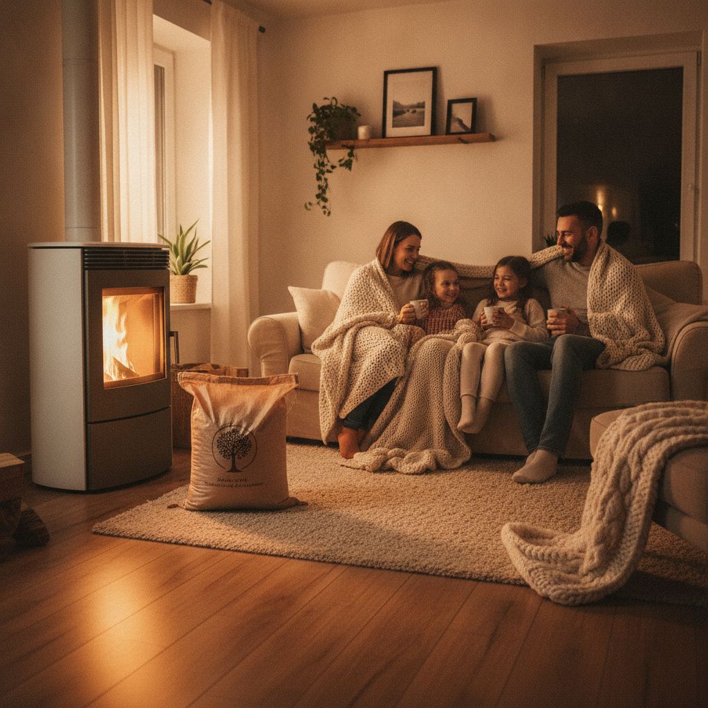 granulés bois pellets poêle chauffage hiver confort