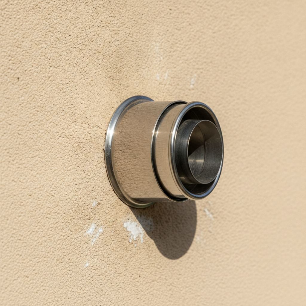 sortie ventouse poele granules en façade