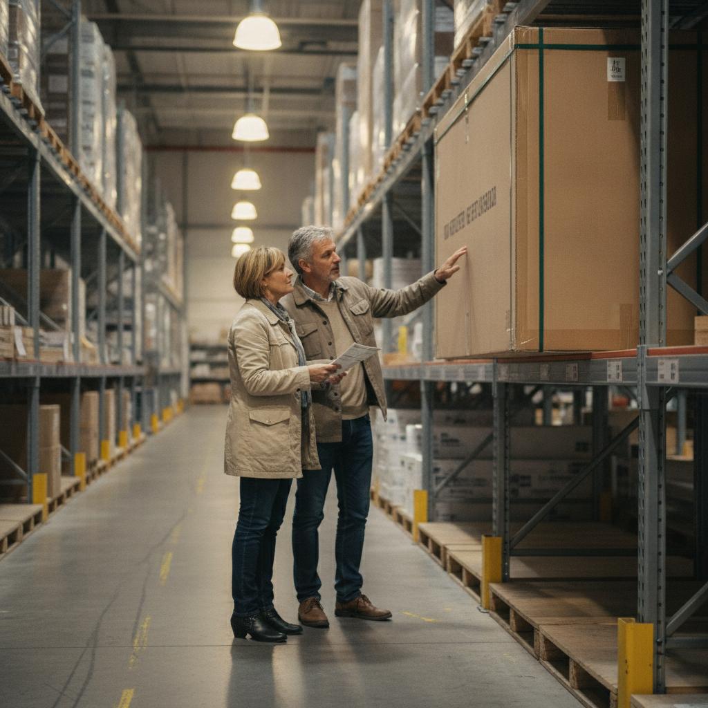 Achat d'un portail coulissant en dépôt de bricolage discount