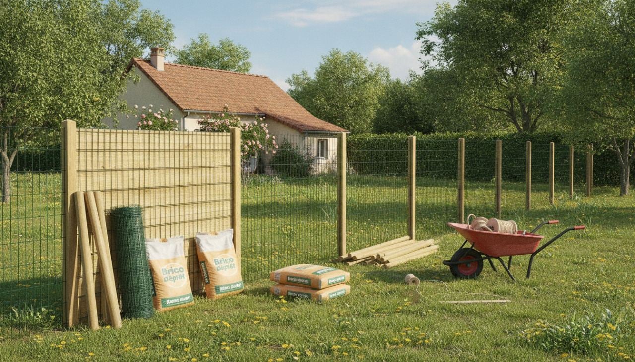 cloture jardin pas cher brico depot
