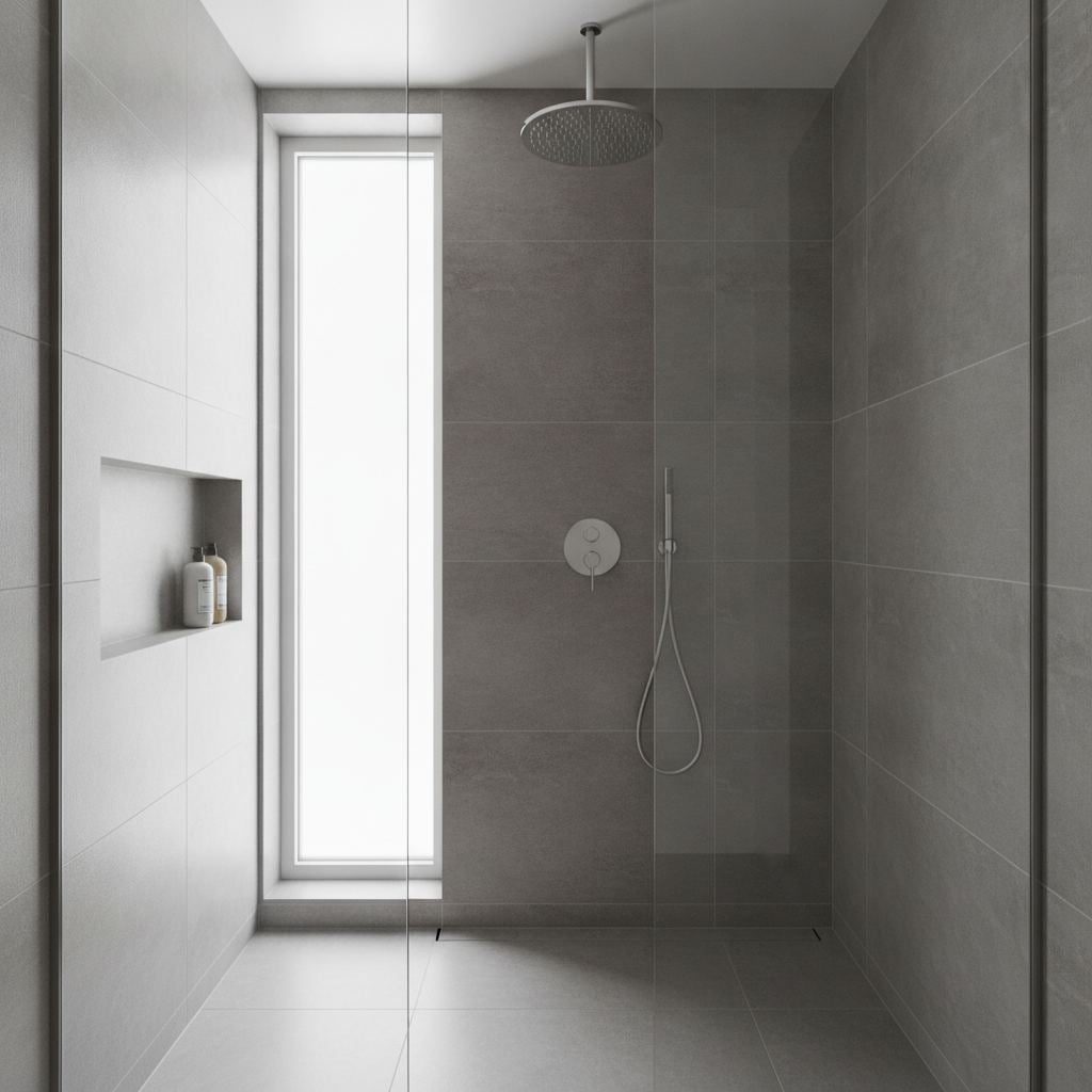 douche italienne complete avec paroi en verre