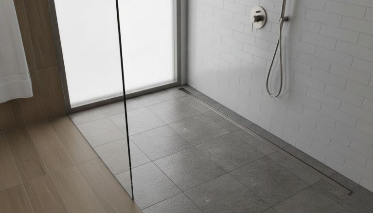 Évacuation douche italienne : normes, pente et prix 2026