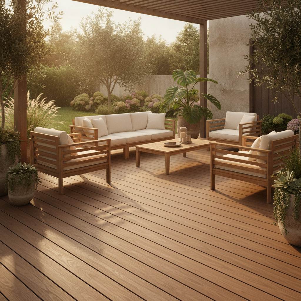 lames terrasse composite - illustration