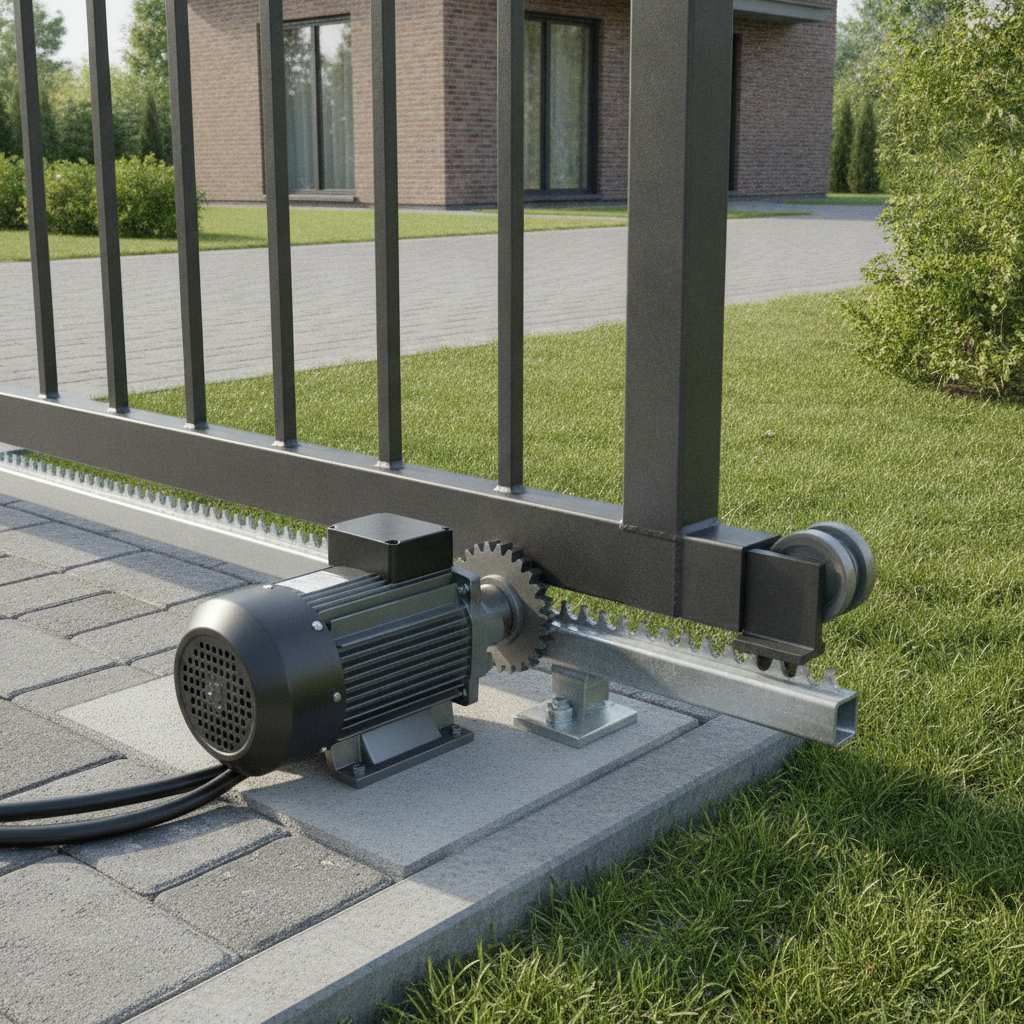 motorisation portail coulissant 3m50 systeme cremaillere electrique