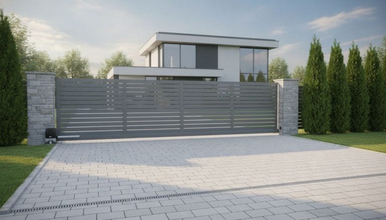 Portail coulissant 3m50 : prix, pose et motorisation 2026