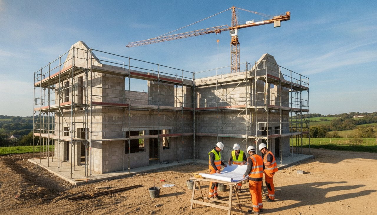 Maison individuelle en construction en France - prix au m2 2026