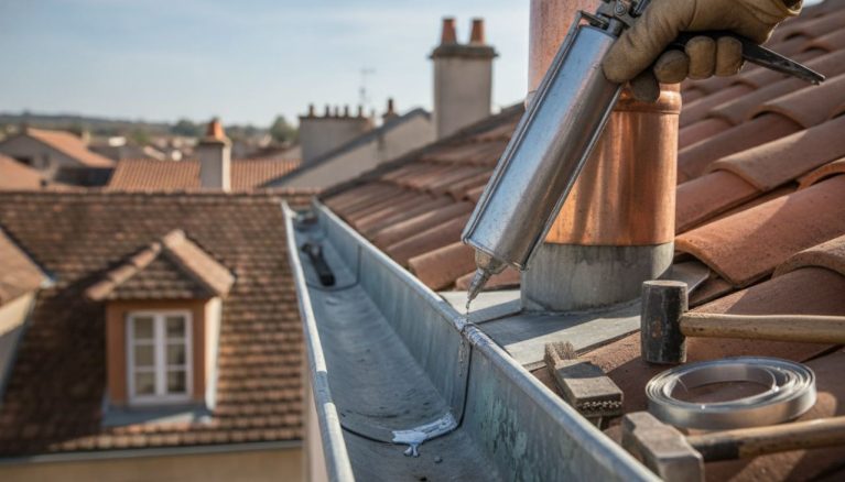 Réparer une gouttière en zinc : méthodes et prix 2026