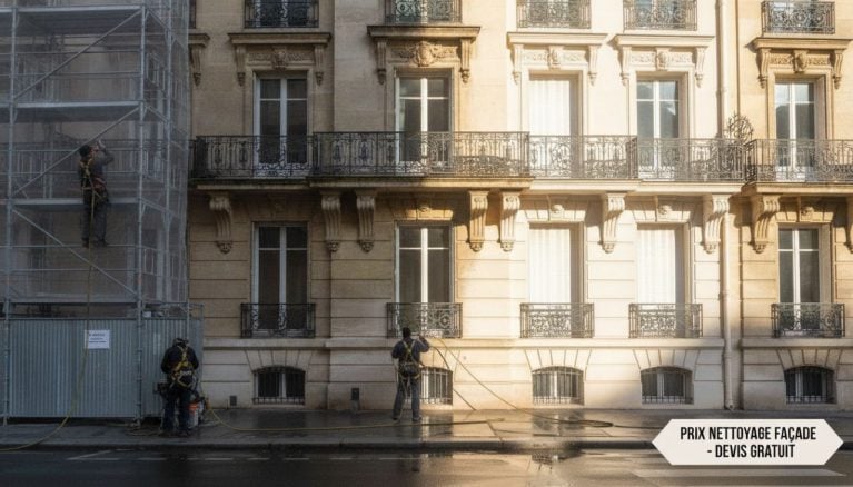 Prix nettoyage façade 2026 : tarifs au m² et devis