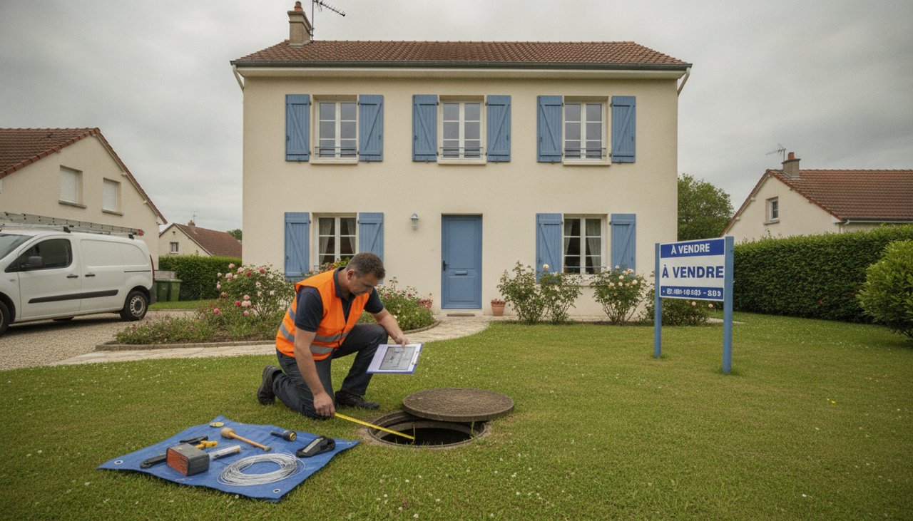 Diagnostic assainissement obligatoire avant la vente d'une maison