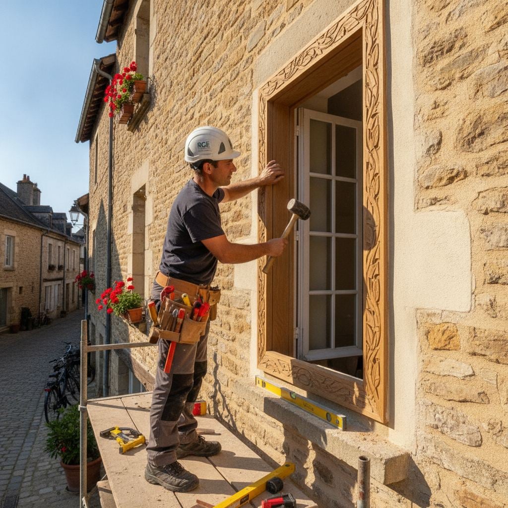 artisan RGE pose fenetre bois isolante