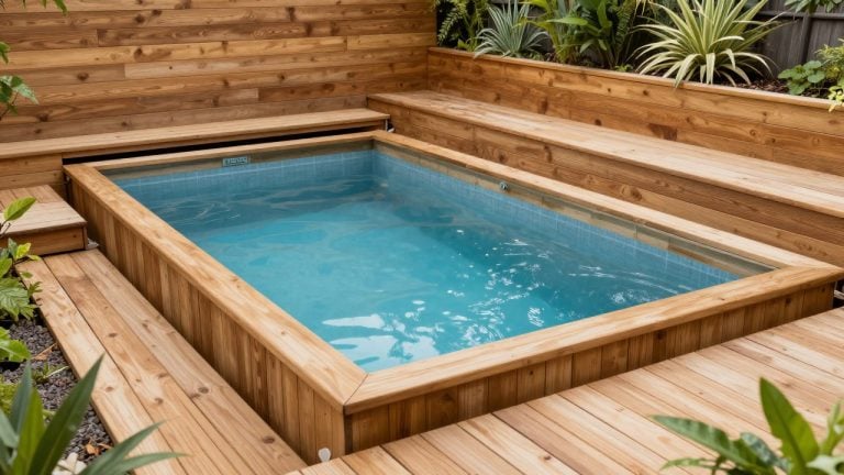 Mini piscine semi-enterrée : prix bois, acier, coque 2026
