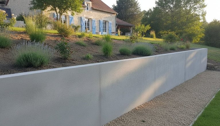 Mur de soutènement : réglementation 2026 (hauteur, permis, mitoyenneté)