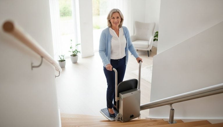 Plateforme monte-escalier debout : prix, modèles et aides 2026