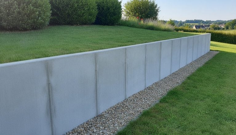 Mur de soutènement en L : prix 2026, hauteur et pose