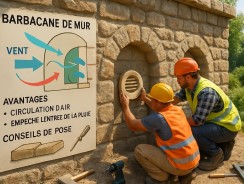 Barbacane mur : fonctionnement, avantages et conseils de pose