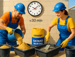 Dosage optimal pour mortier bâtard : obtenez des résultats parfaits en moins de 30 minutes, sans efforts.