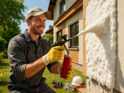 Isole ta maison avec la mousse polyuréthane projetée en un week-end, sans professionnels ni complications