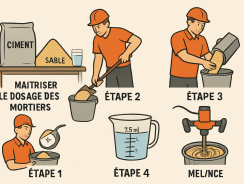 Maîtriser le dosage des mortiers en 5 étapes simples pour des résultats parfaits
