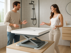 Surelever un receveur de douche facilement en 2025, sans travaux complexes.