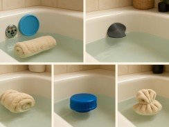 5 solutions simples pour boucher une baignoire sans bouchon
