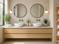 Meuble salle de bain vasques : les tendances incontournables de l&rsquo;année