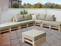 Tuto : un canapé d&rsquo;angle en palettes