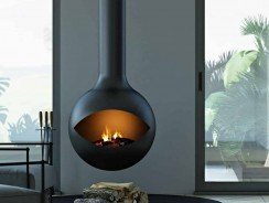 Cheminée suspendue : un design à couper le souffle