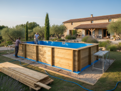 Piscine hors sol bois 8m : prix, installation, durabilité 2026